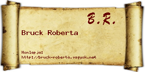 Bruck Roberta névjegykártya